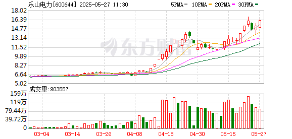 线下股票配资平台 乐山电力：股东中环信息解除质押3973.5万股
